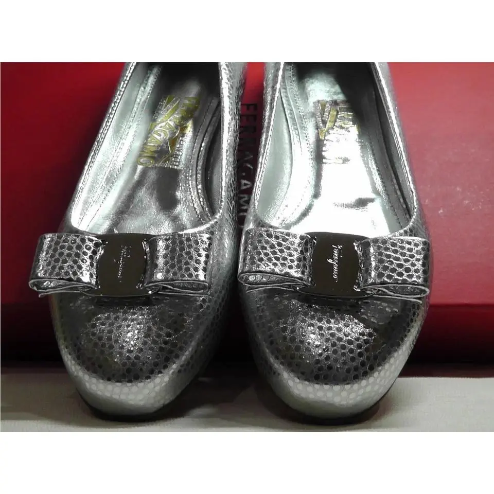 Salvatore Ferragamo shoes - Salvatore Ferragamo Varina - Varina - Silver 11
