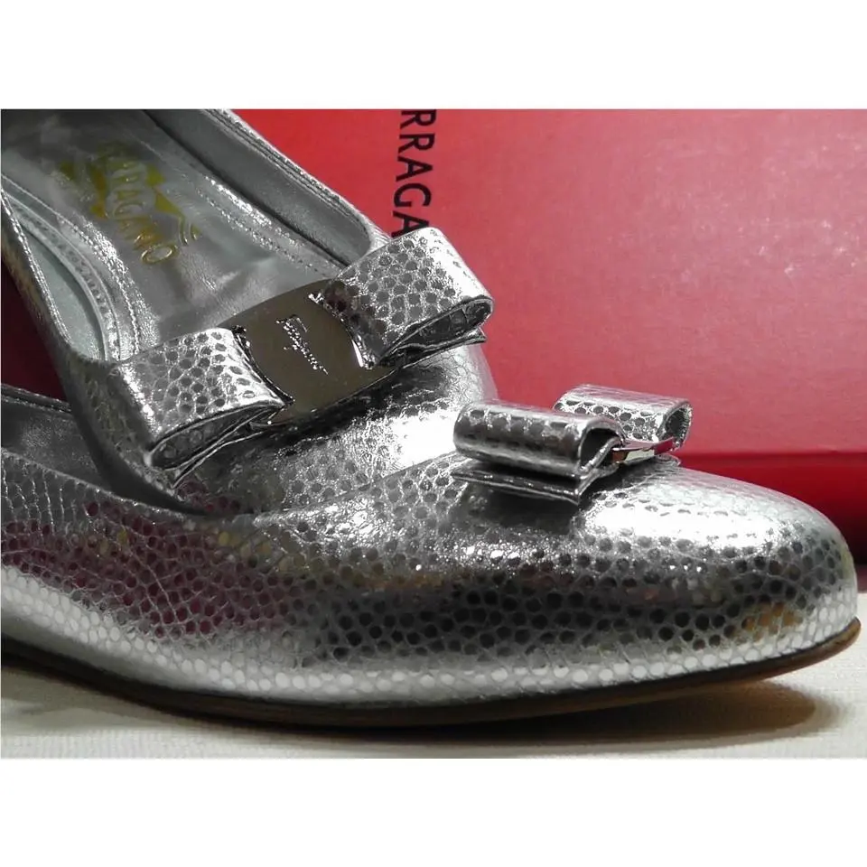 Salvatore Ferragamo shoes - Salvatore Ferragamo Varina - Varina - Silver 15