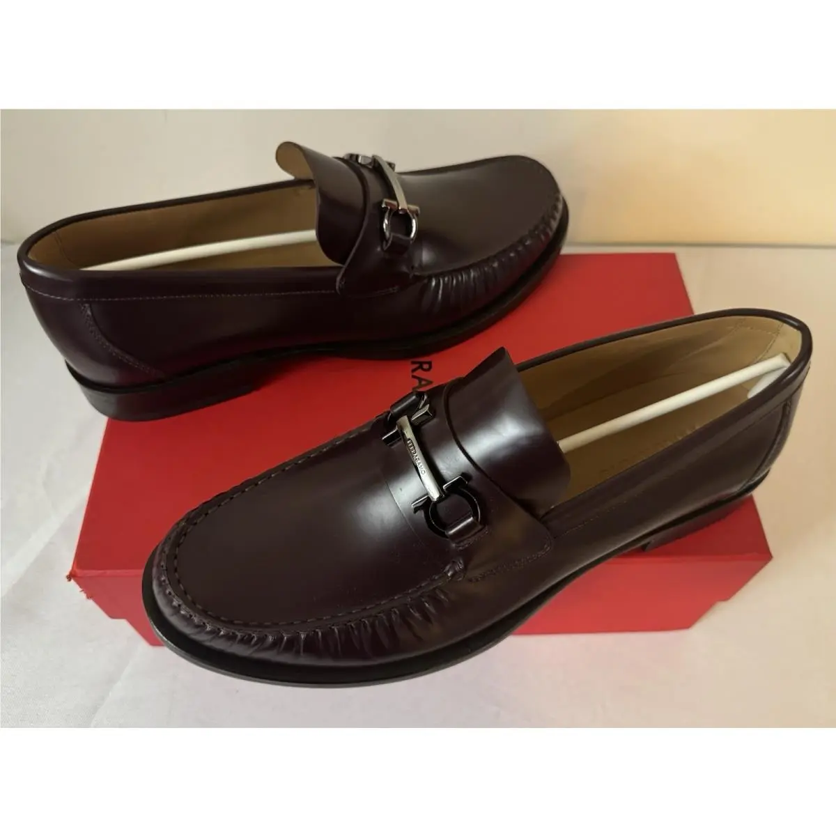Salvatore Ferragamo shoes - FERRAGAMO FORT GANCINI BIT - FERRAGAMO FORT GANCINI BIT - Red (UPC: 8058698930354) 8