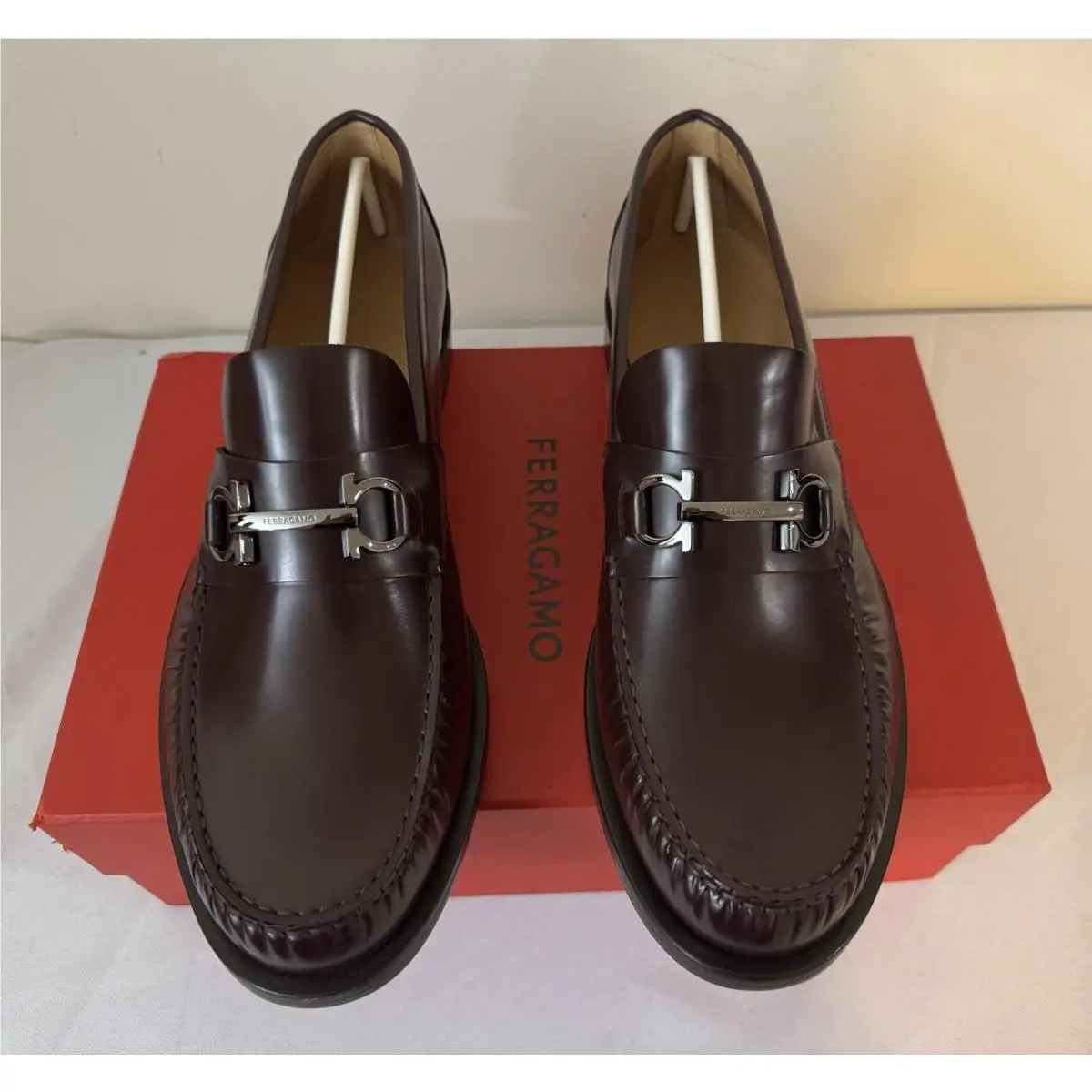 Salvatore Ferragamo shoes - FERRAGAMO FORT GANCINI BIT - FERRAGAMO FORT GANCINI BIT - Red (UPC: 8058698930354) 7