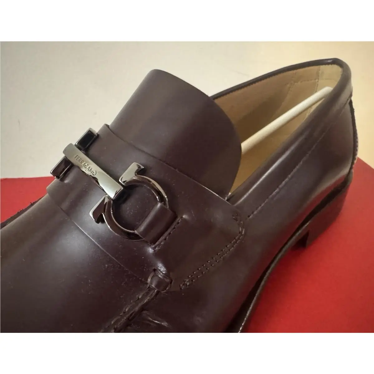 Salvatore Ferragamo shoes - FERRAGAMO FORT GANCINI BIT - FERRAGAMO FORT GANCINI BIT - Red (UPC: 8058698930354) 13