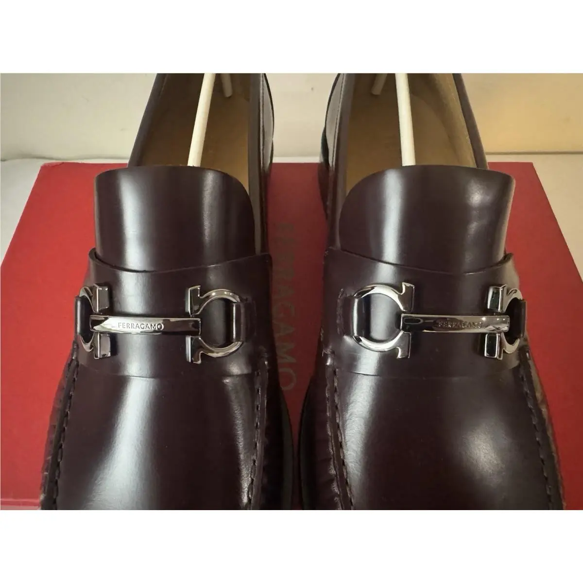 Salvatore Ferragamo shoes - FERRAGAMO FORT GANCINI BIT - FERRAGAMO FORT GANCINI BIT - Red (UPC: 8058698930354) 14