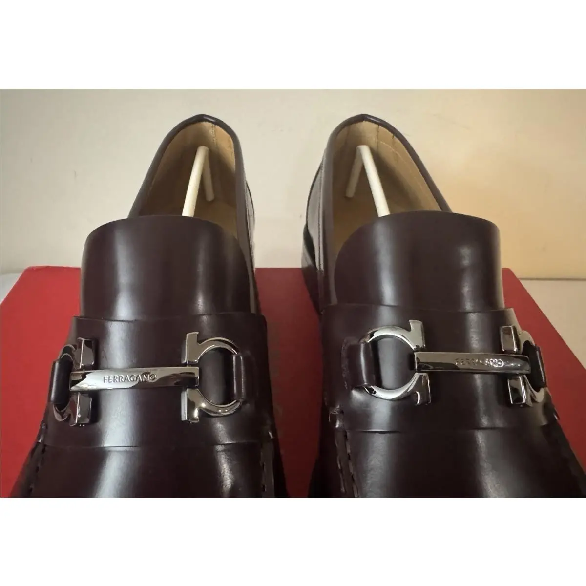 Salvatore Ferragamo shoes - FERRAGAMO FORT GANCINI BIT - FERRAGAMO FORT GANCINI BIT - Red (UPC: 8058698930354) 16