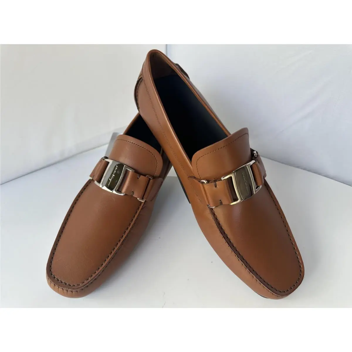 Salvatore Ferragamo shoes - loafers - loafers - Brown, Main: Cuoio (UPC: 8058572559954) 8