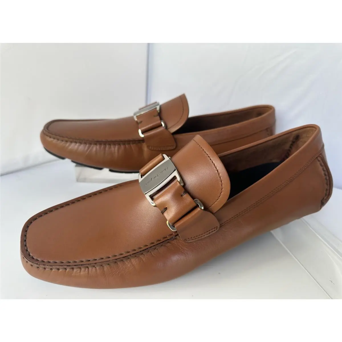 Salvatore Ferragamo shoes - loafers - loafers - Brown, Main: Cuoio (UPC: 8058572559954) 10