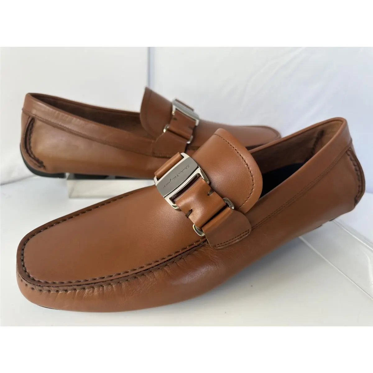 Salvatore Ferragamo shoes - loafers - loafers - Brown, Main: Cuoio (UPC: 8058572559954) 12