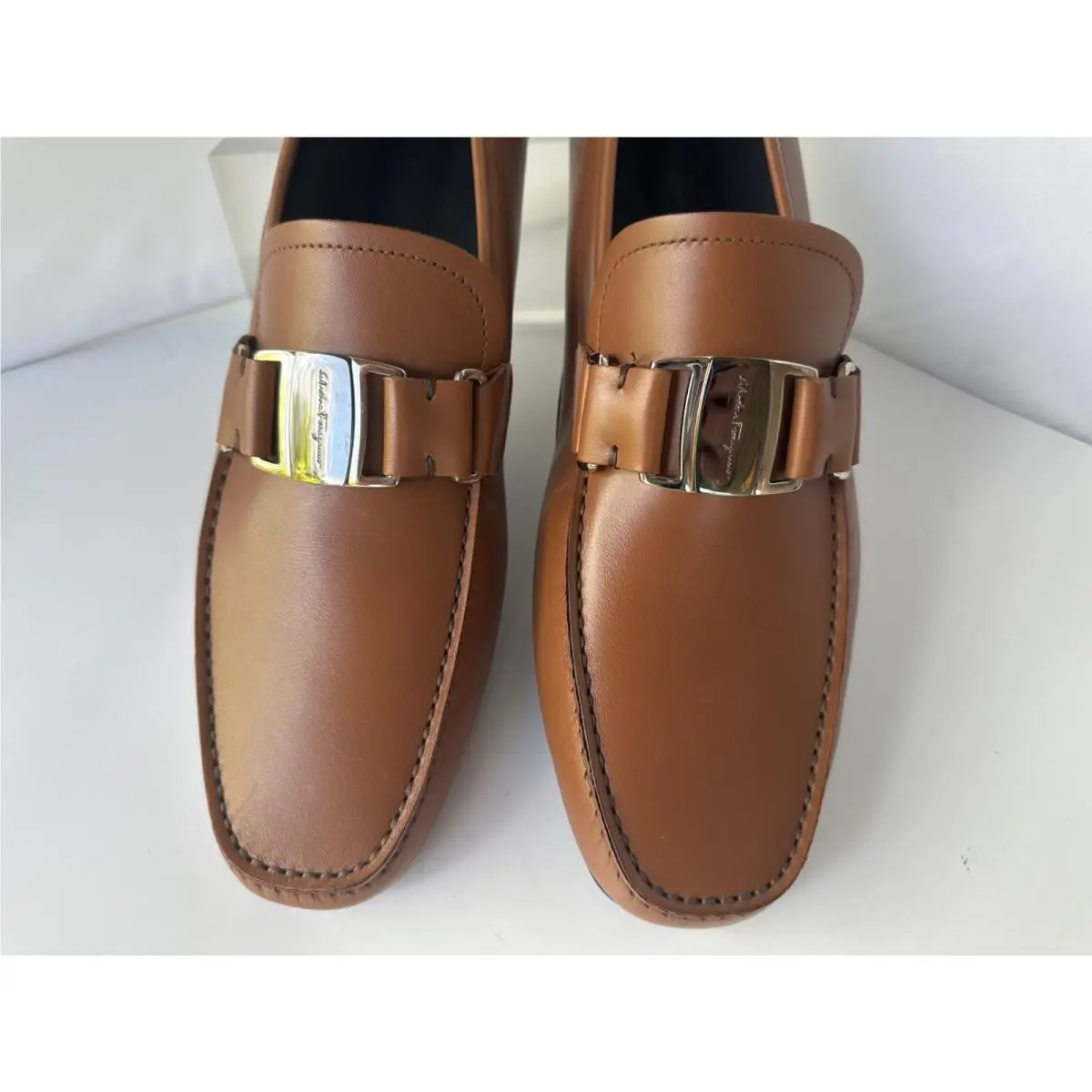 Salvatore Ferragamo shoes - loafers - loafers - Brown, Main: Cuoio (UPC: 8058572559954) 14