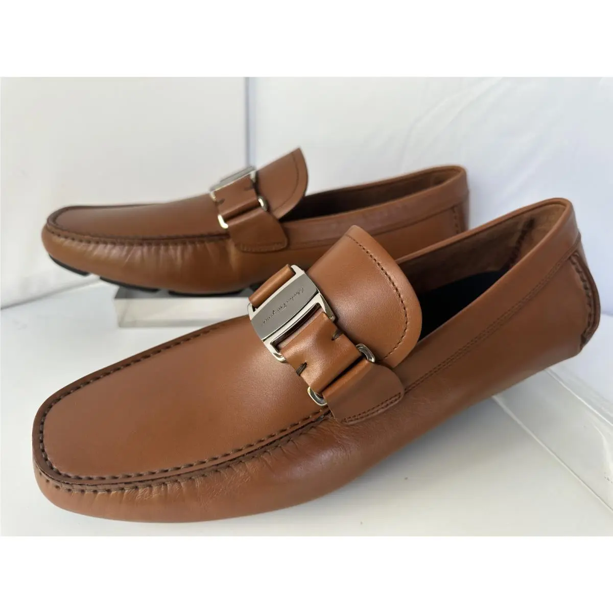 Salvatore Ferragamo shoes - loafers - loafers - Brown, Main: Cuoio (UPC: 8058572559954) 0