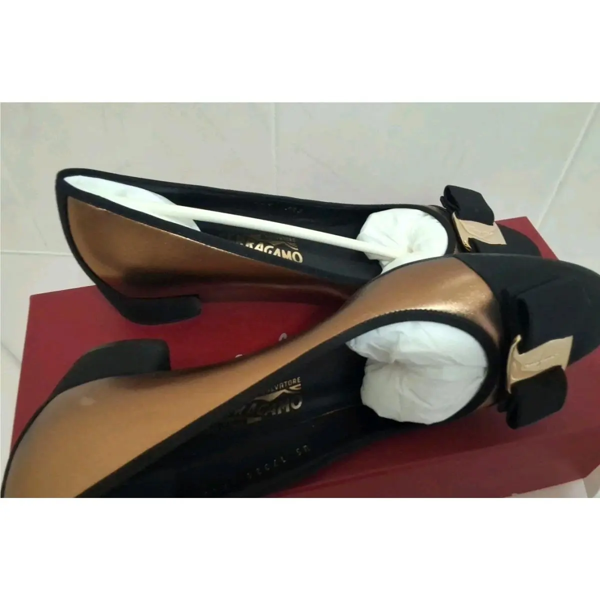Salvatore Ferragamo shoes - Black/Tabacco (UPC: 8057453177393) 4