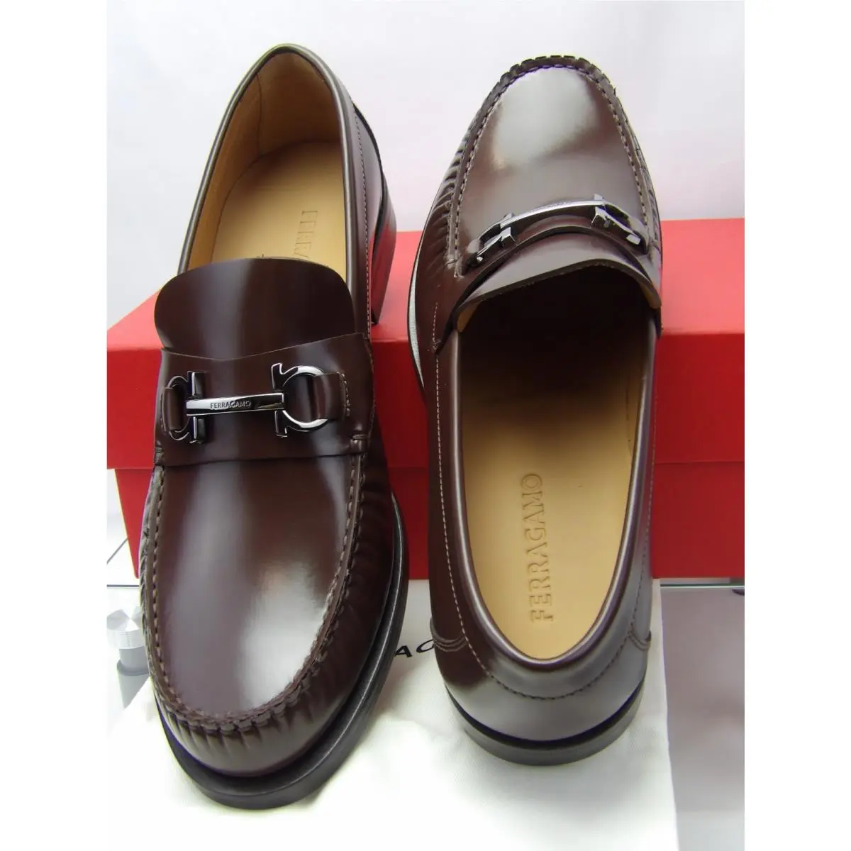 Salvatore Ferragamo shoes - FERRAGAMO FORT GANCINI BIT - FERRAGAMO FORT GANCINI BIT - Brown (UPC: 8058698930354) 5