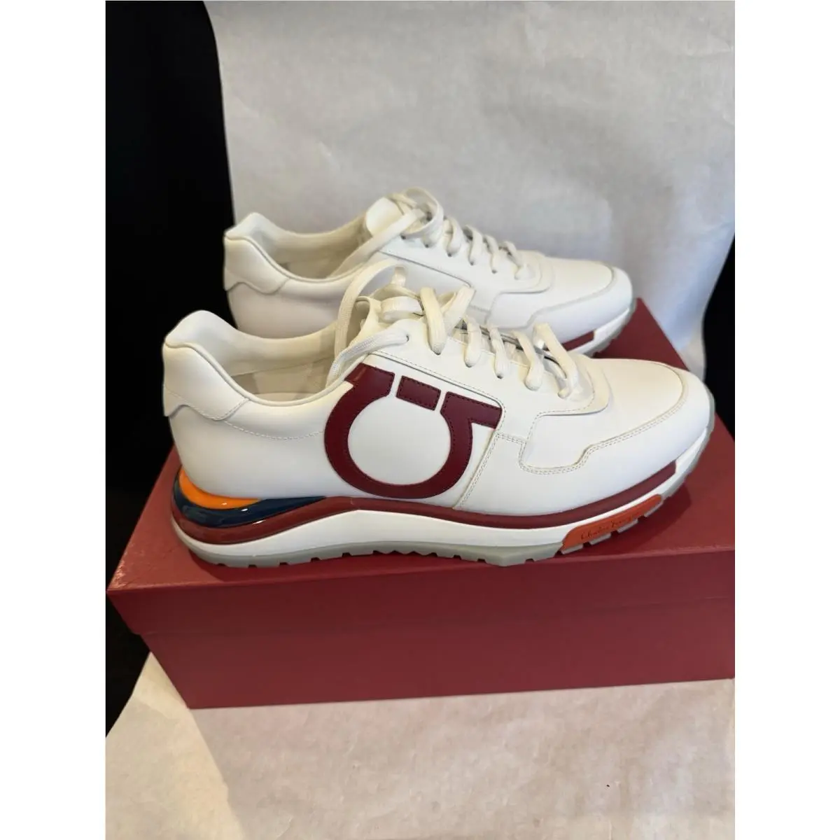 Salvatore Ferragamo shoes - Ferragamo Brooklyn Gancio - Ferragamo Brooklyn Gancio - white/red 2