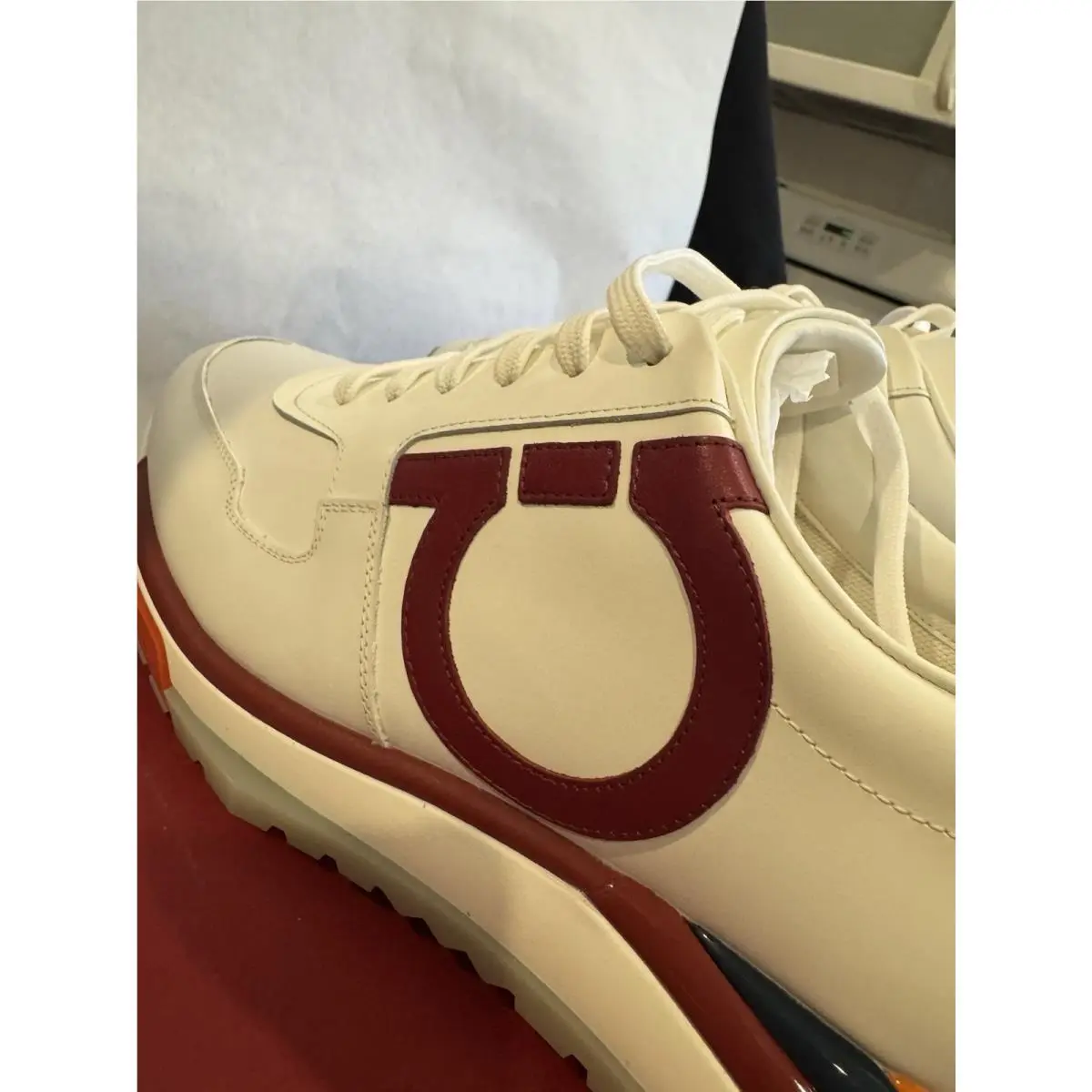 Salvatore Ferragamo shoes - Ferragamo Brooklyn Gancio - Ferragamo Brooklyn Gancio - white/red 8