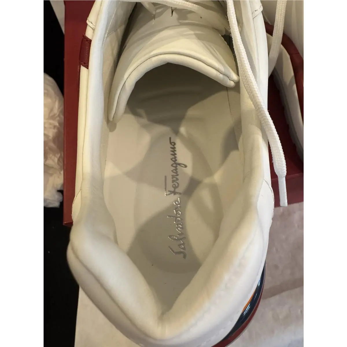 Salvatore Ferragamo shoes - Ferragamo Brooklyn Gancio - Ferragamo Brooklyn Gancio - white/red 11