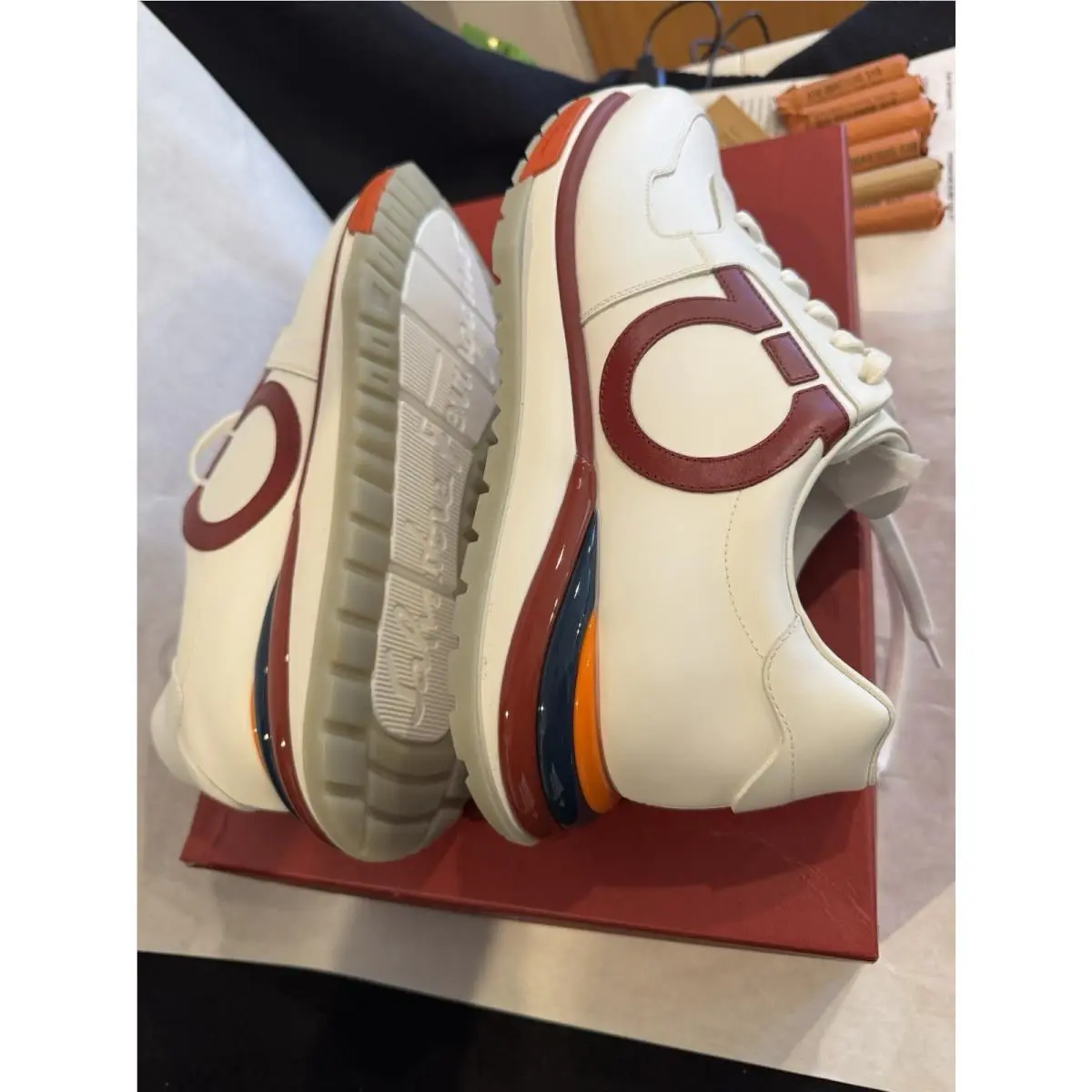 Salvatore Ferragamo shoes - Ferragamo Brooklyn Gancio - Ferragamo Brooklyn Gancio - white/red 15