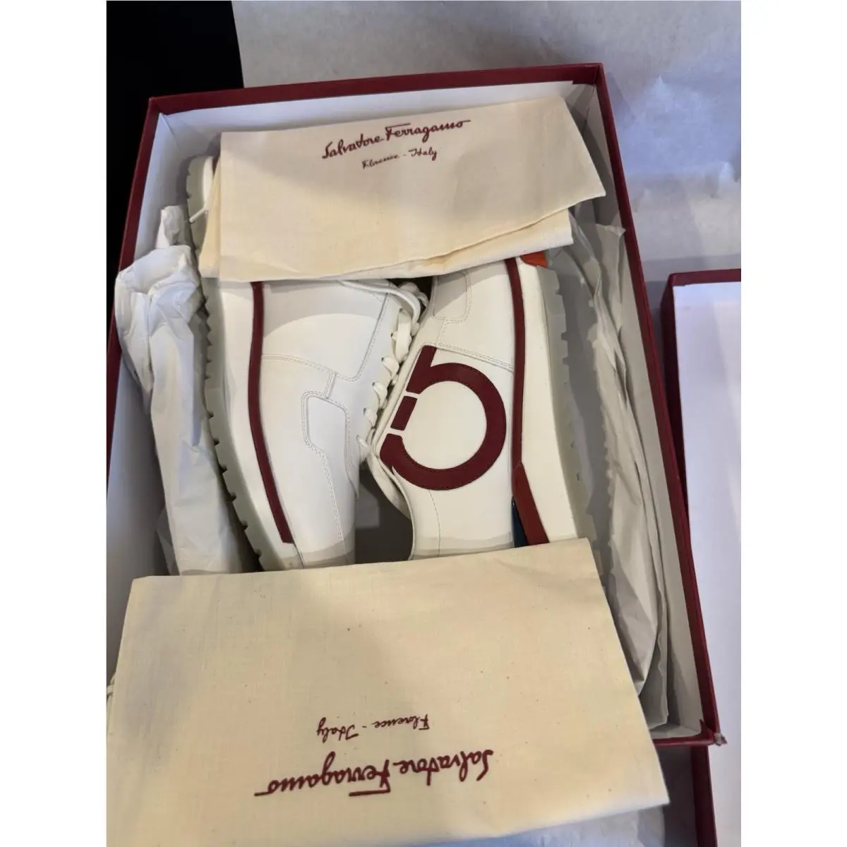 Salvatore Ferragamo shoes - Ferragamo Brooklyn Gancio - Ferragamo Brooklyn Gancio - white/red 17
