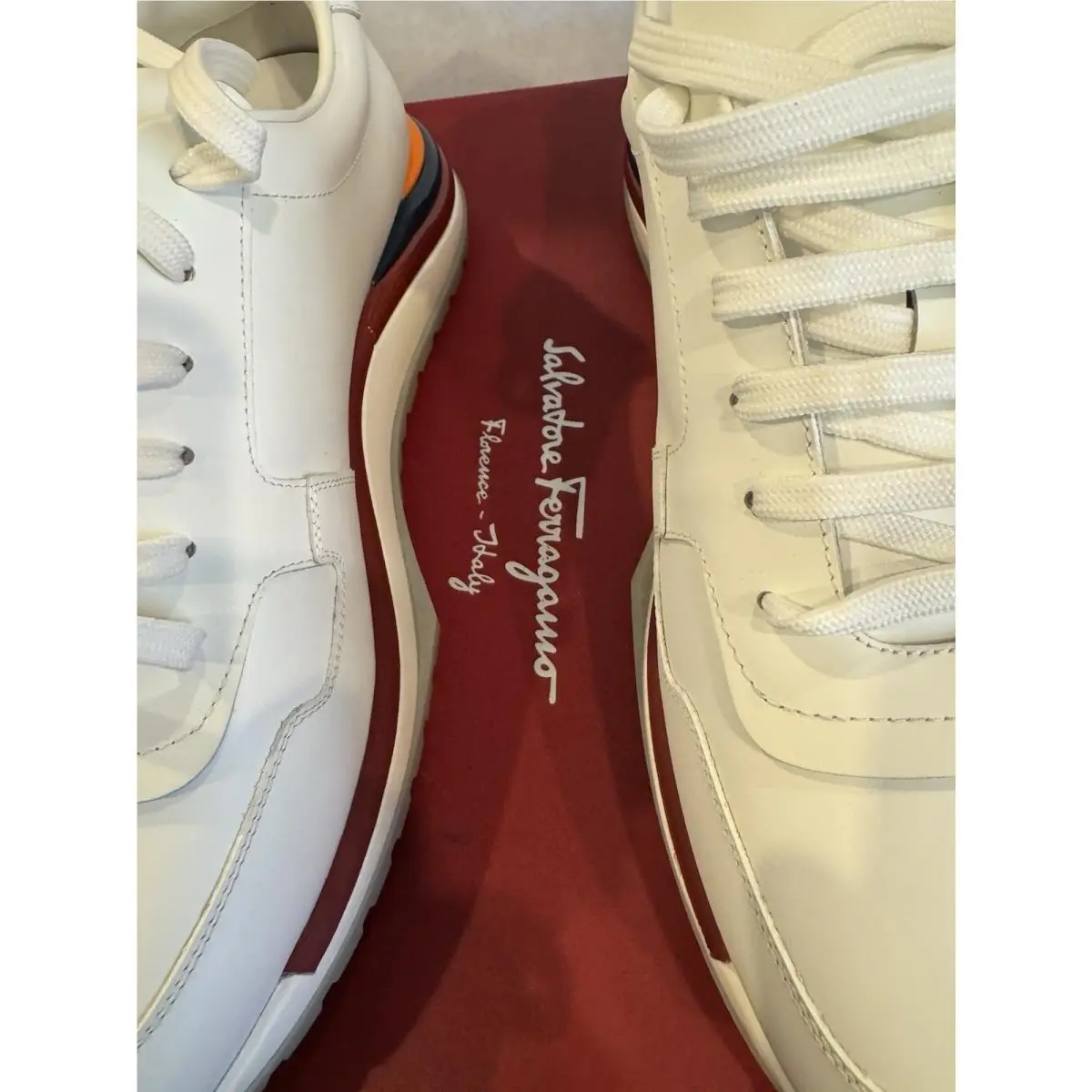 Salvatore Ferragamo shoes - Ferragamo Brooklyn Gancio - Ferragamo Brooklyn Gancio - white/red 1