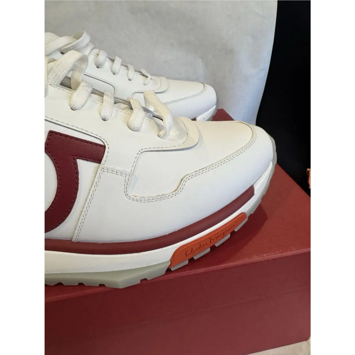 Salvatore Ferragamo shoes - Ferragamo Brooklyn Gancio - Ferragamo Brooklyn Gancio - white/red 4