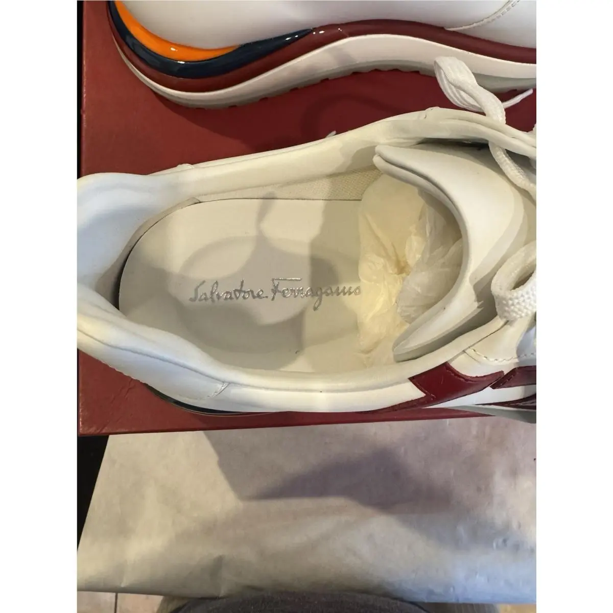 Salvatore Ferragamo shoes - Ferragamo Brooklyn Gancio - Ferragamo Brooklyn Gancio - white/red 6