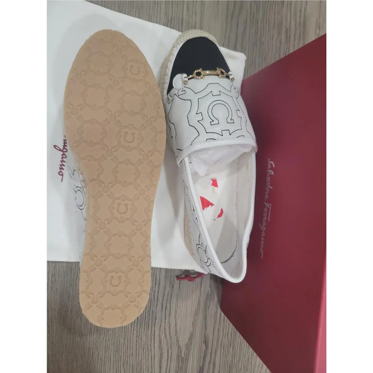 Salvatore Ferragamo shoes - Salvatore Ferragamo Kim Gal Wedge Espadrilles - White 0