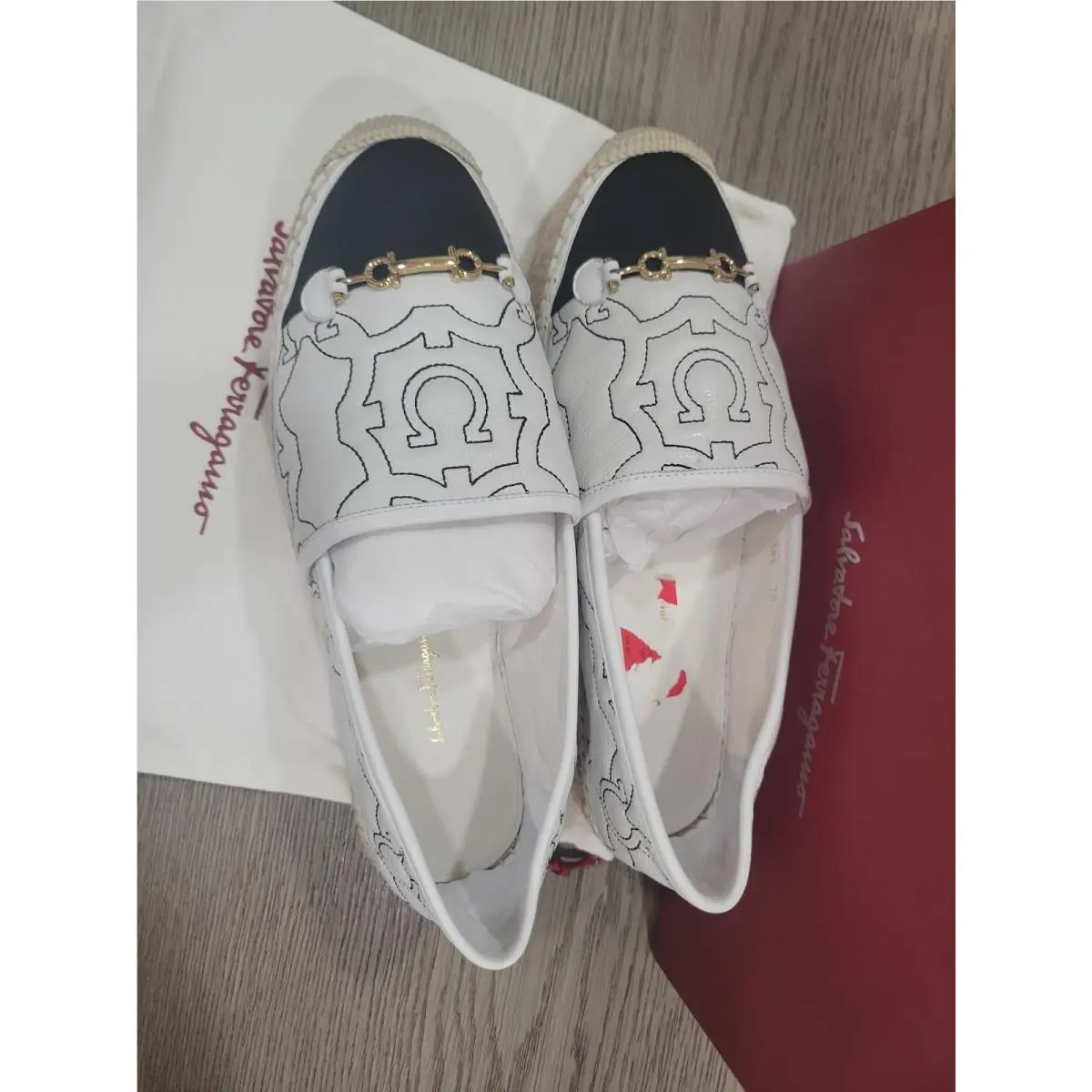 Salvatore Ferragamo shoes - Salvatore Ferragamo Kim Gal Wedge Espadrilles - White 1