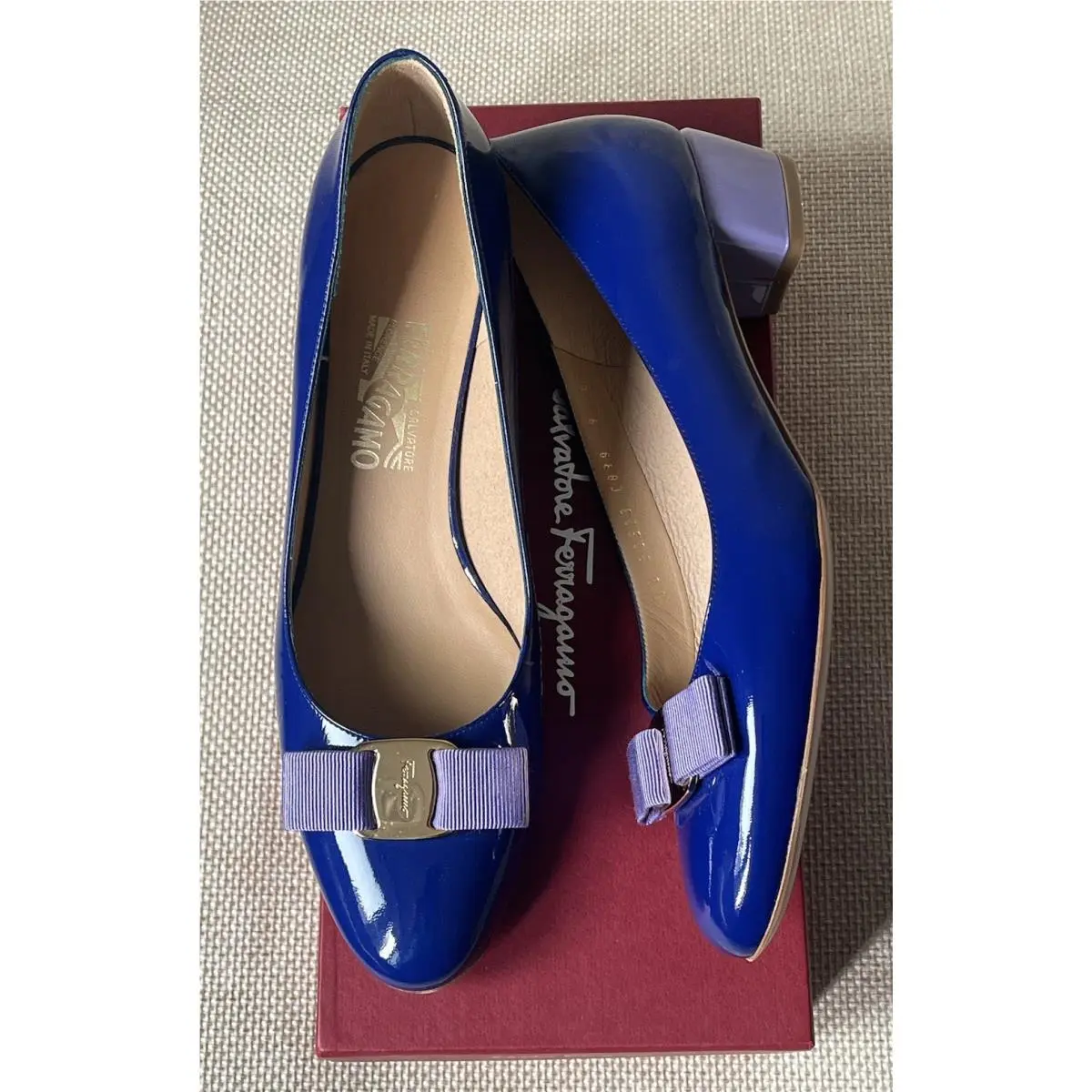 Salvatore Ferragamo shoes - Salvatore Ferragamo Vara - Vara - Blue 0
