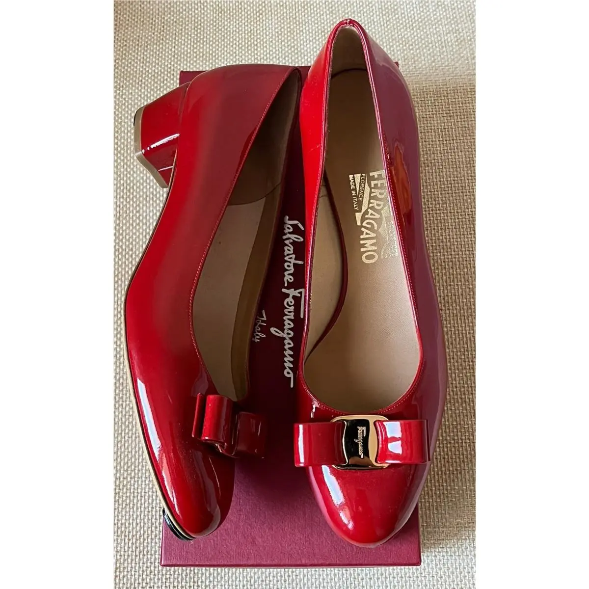Salvatore Ferragamo shoes - Salvatore Ferragamo Vara - Vara - Red 1