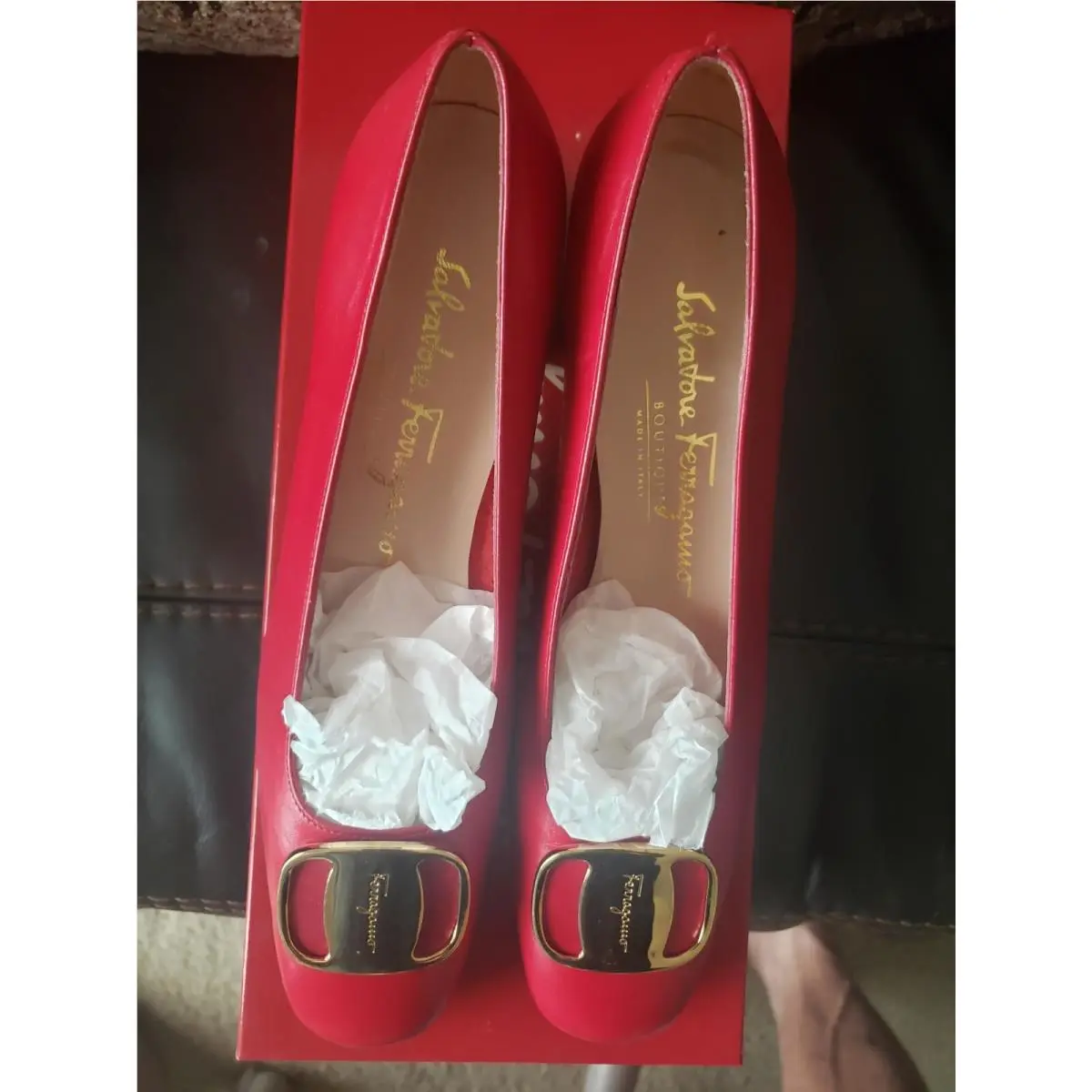 Salvatore Ferragamo shoes - Salvatore Ferragamo Vara - Vara - Red 6