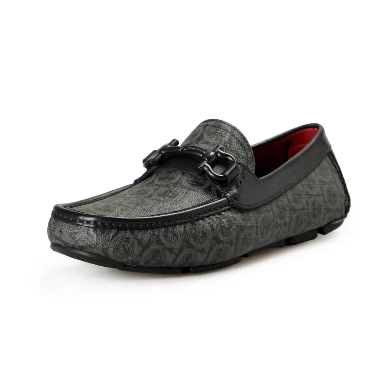 Salvatore Ferragamo Men`s Parigi19 Leather Loafers Shoes US 7EEE IT 40EEE