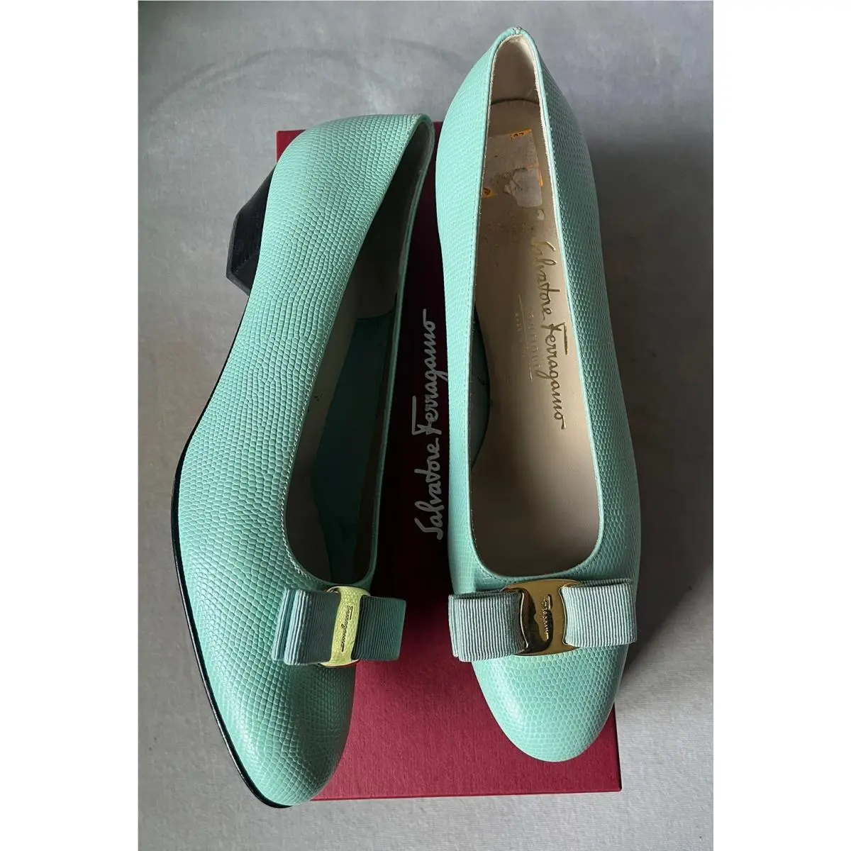 Salvatore Ferragamo shoes - Salvatore Ferragamo Vara - Vara - Green 1