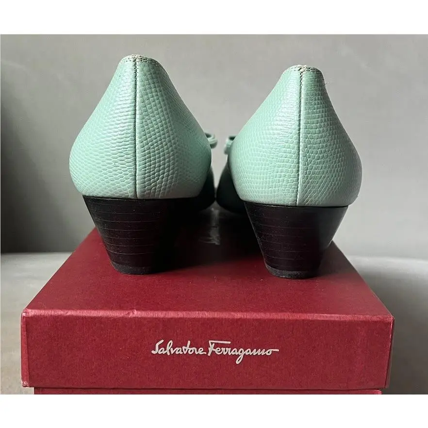 Salvatore Ferragamo shoes - Salvatore Ferragamo Vara - Vara - Green 3