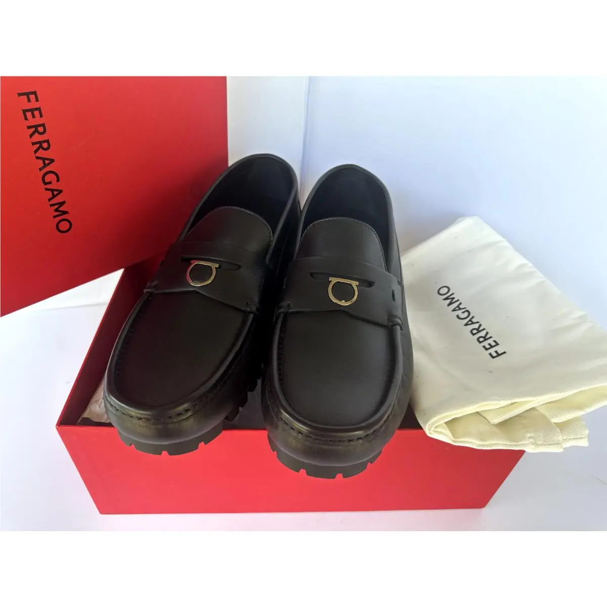 Salvatore Ferragamo shoes - loafers - loafers - Black, Main: Black (UPC: 8056283676885) 4