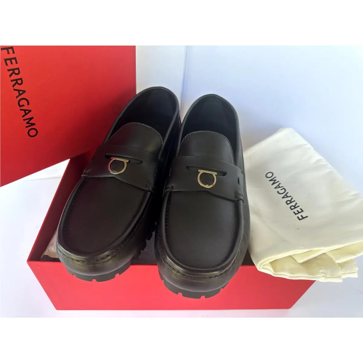 Salvatore Ferragamo shoes - loafers - loafers - Black, Main: Black (UPC: 8056283676885) 6