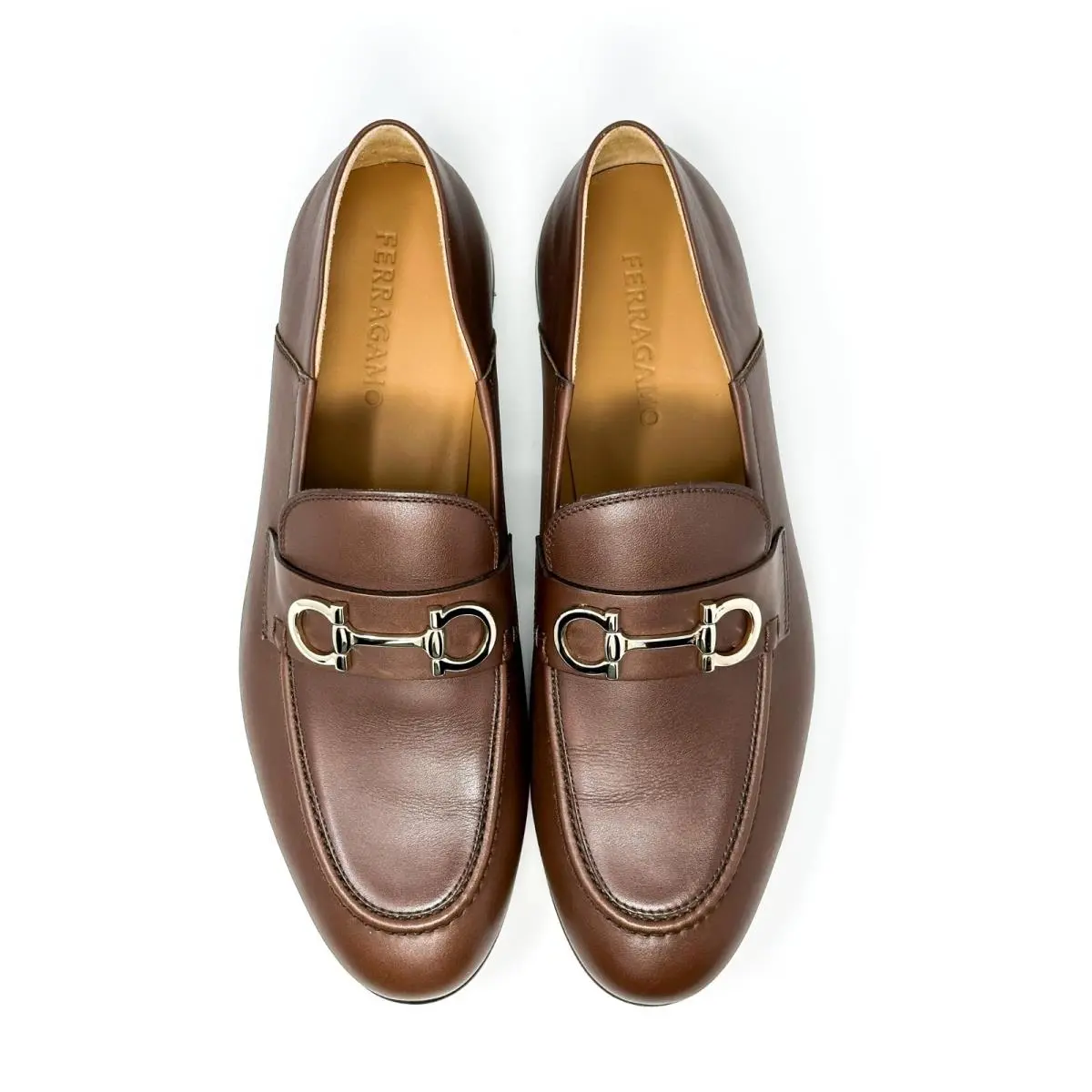 Salvatore Ferragamo shoes - Ferragamo Ginmvit Corsaro Horsebit - Ferragamo Ginmvit Corsaro Horsebit - Brown 2