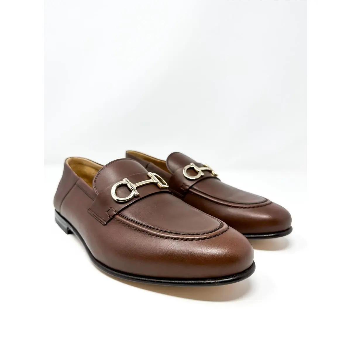 Salvatore Ferragamo shoes - Ferragamo Ginmvit Corsaro Horsebit - Ferragamo Ginmvit Corsaro Horsebit - Brown 1