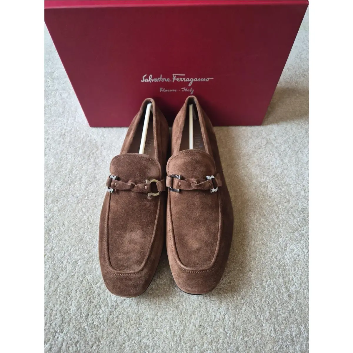 Salvatore Ferragamo Barry Drivers Shoes Size 10 EE