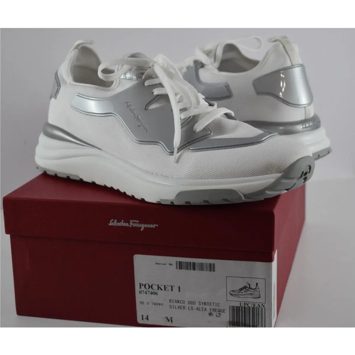 Salvatore Ferragamo shoes - Pocket 1 - Pocket - White&silver 0