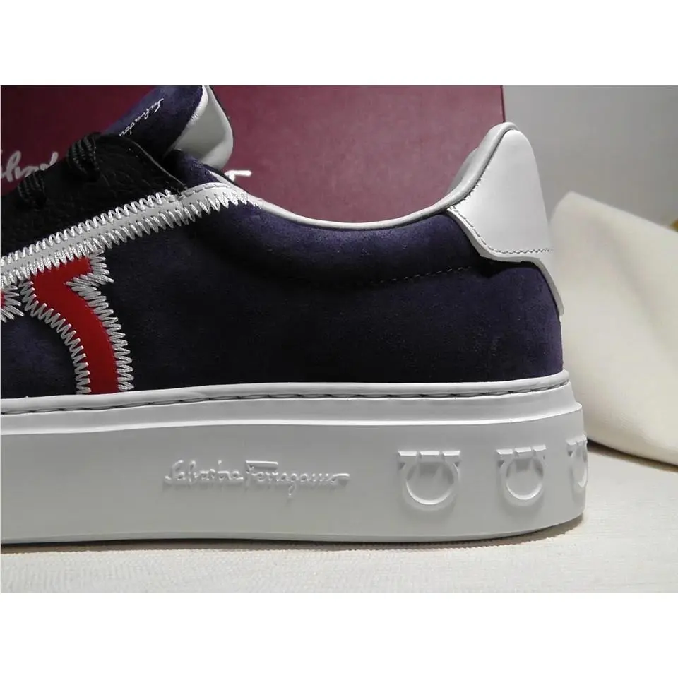 Salvatore Ferragamo shoes - Salvatore Ferragamo BORG 5 - BORG - Blue/White/Red 6