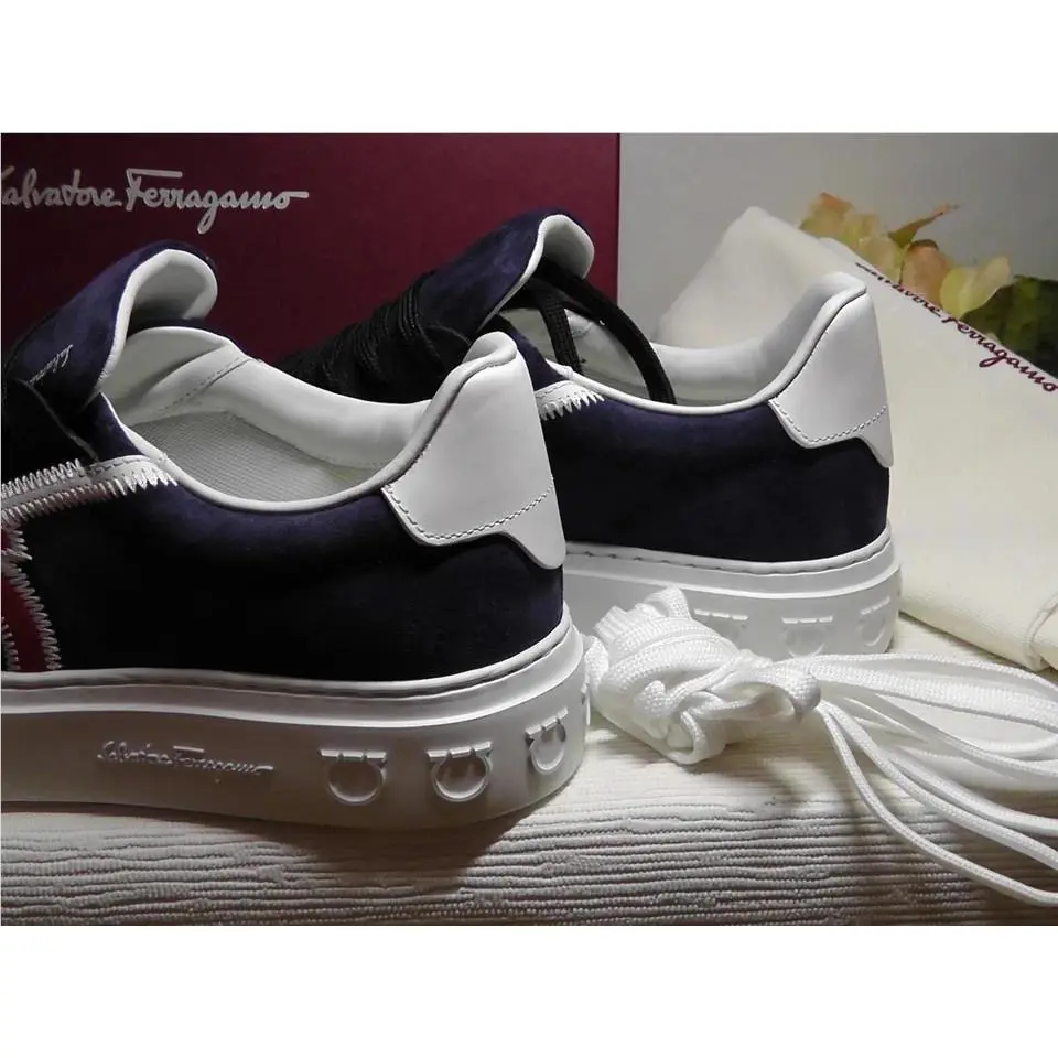 Salvatore Ferragamo shoes - Salvatore Ferragamo BORG 5 - BORG - Blue/White/Red 8