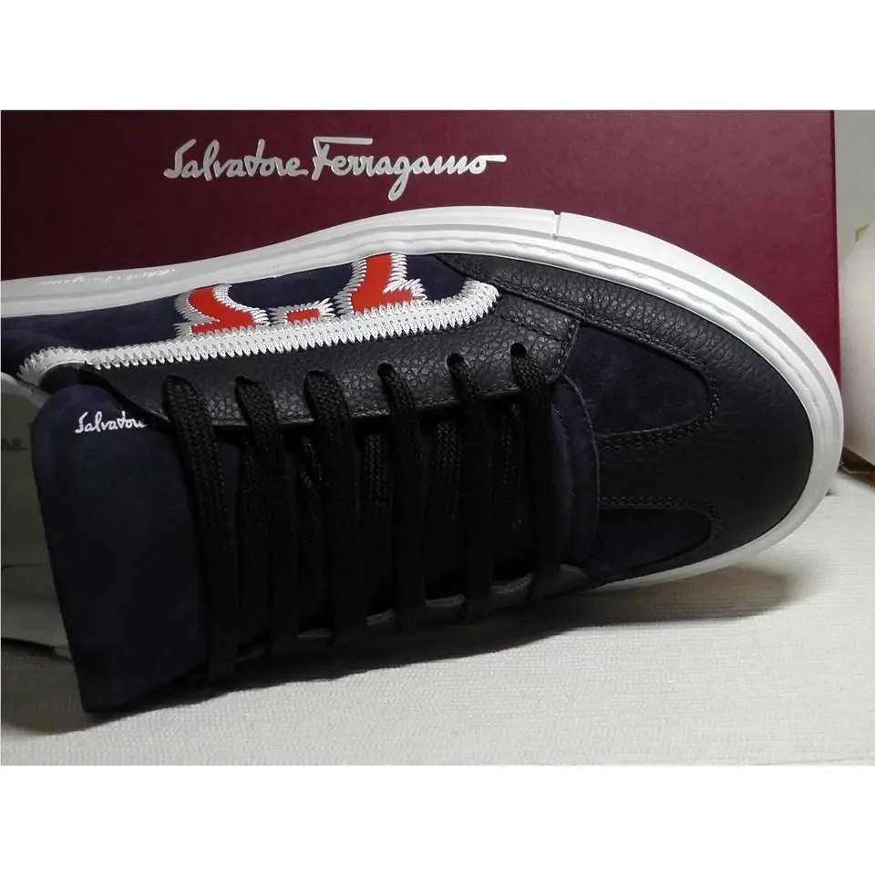 Salvatore Ferragamo shoes - Salvatore Ferragamo BORG 5 - BORG - Blue/White/Red 4
