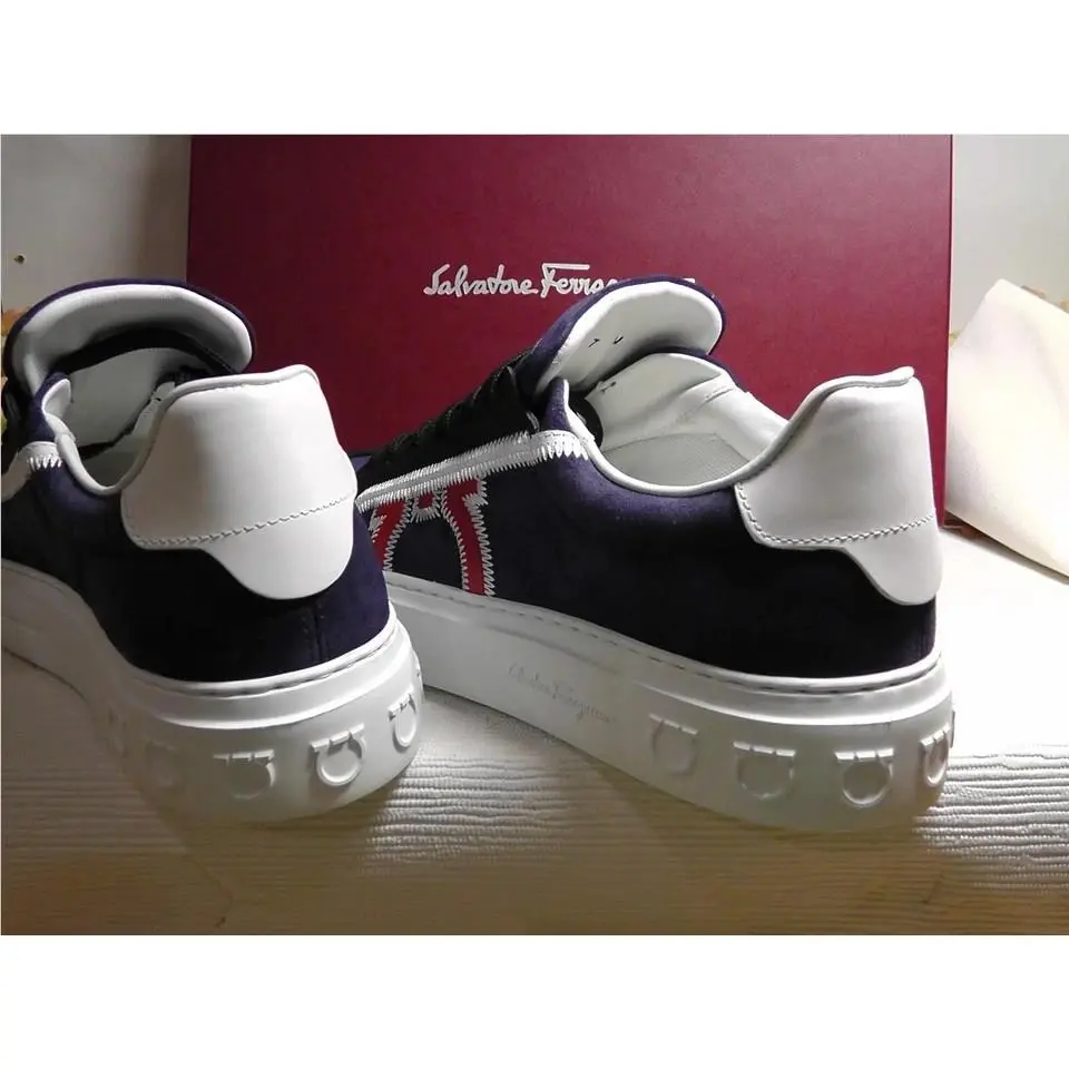 Salvatore Ferragamo shoes - Salvatore Ferragamo BORG 5 - BORG - Blue/White/Red 7
