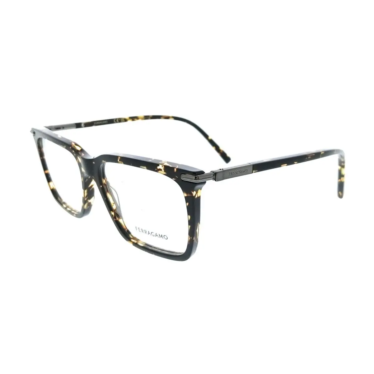 SF3037 242 Rectangle Dark Tortoise Men`s Eyeglasses by Salvatore Ferragamo