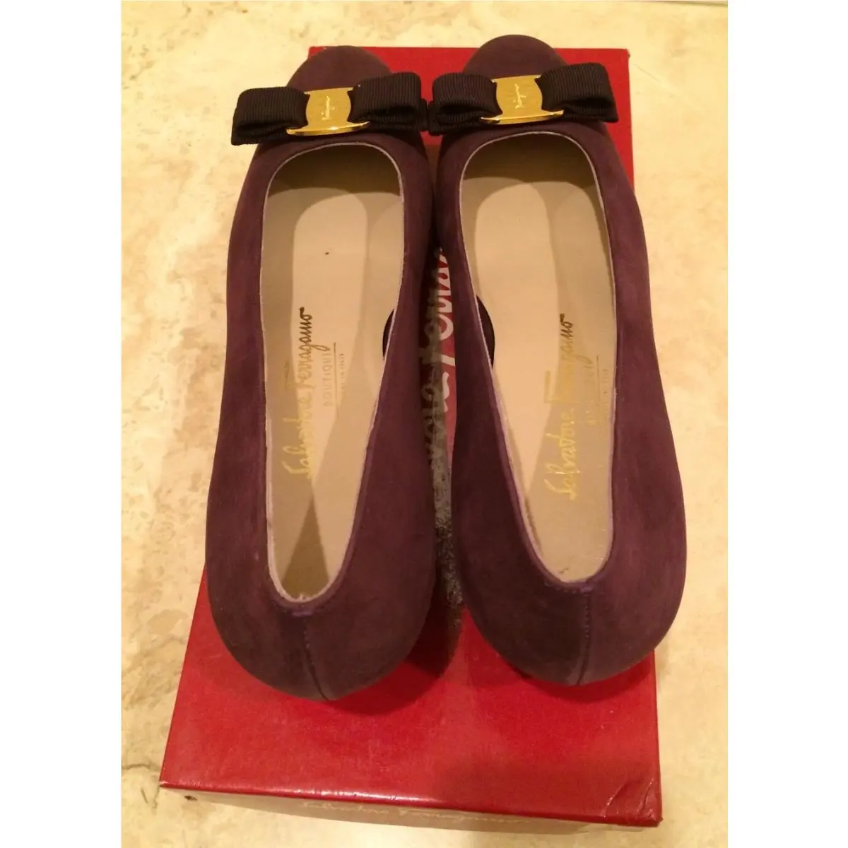 Salvatore Ferragamo shoes - Salvatore Ferragamo Vara - Vara - Plum Burgundy Purple 5