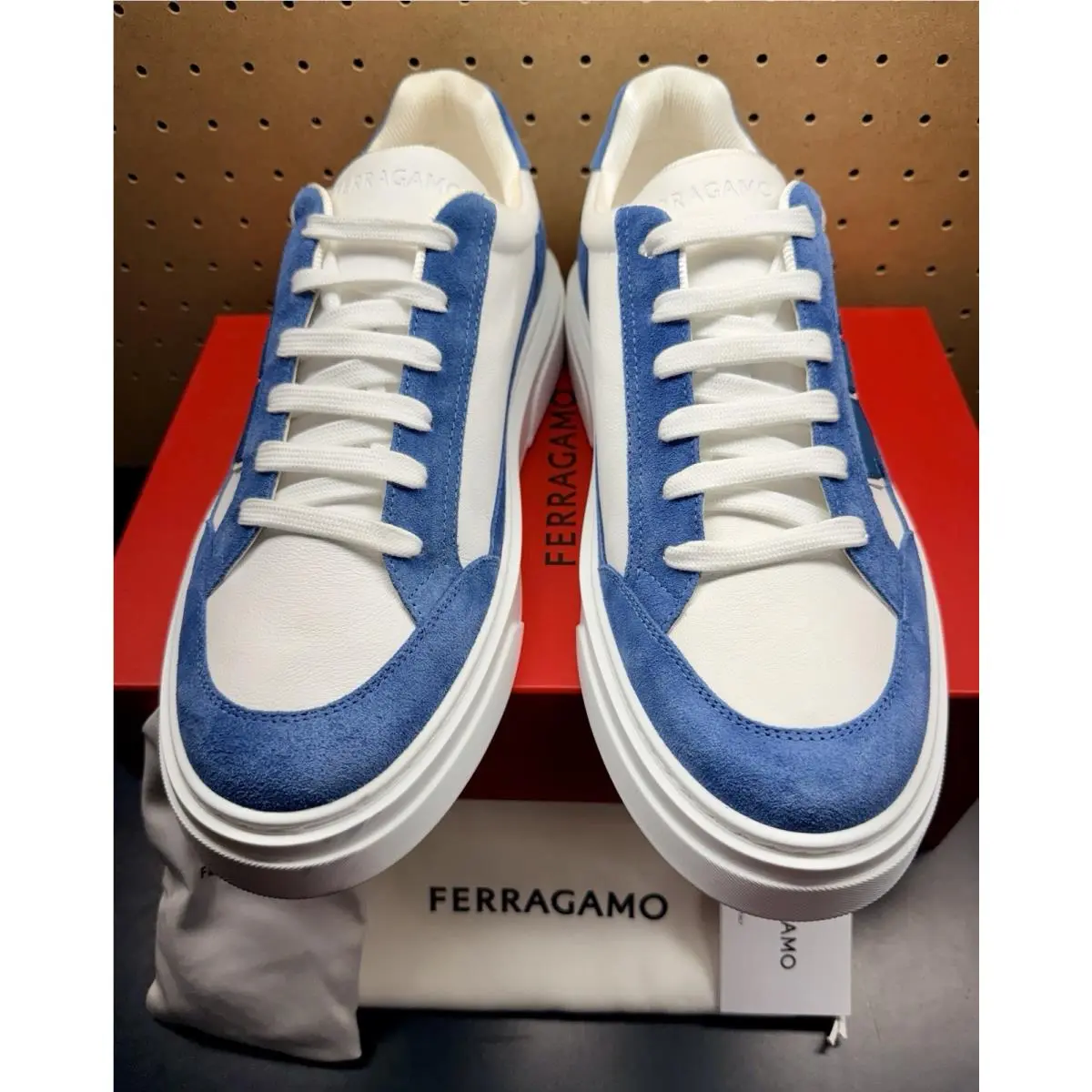 Salvatore Ferragamo shoes - White Blue 1
