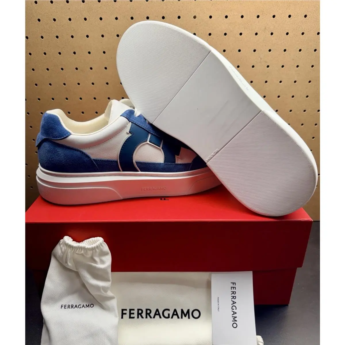 Salvatore Ferragamo shoes - White Blue 3