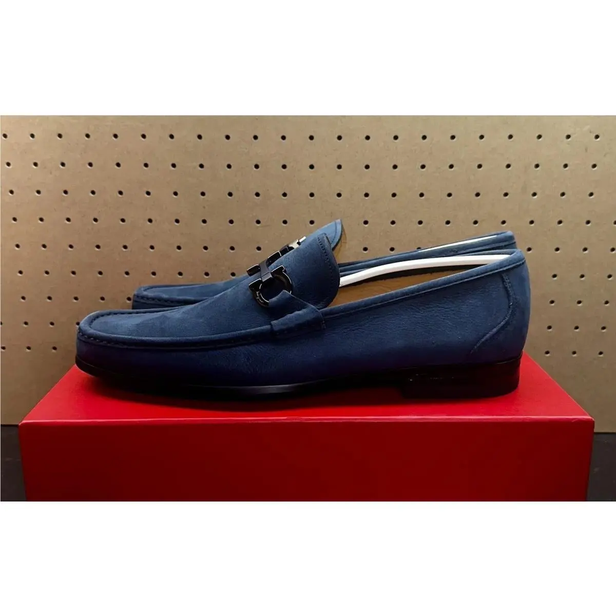 Salvatore Ferragamo shoes - Grandioso Suede Loafers - Grandioso Suede Loafers - Blue 0