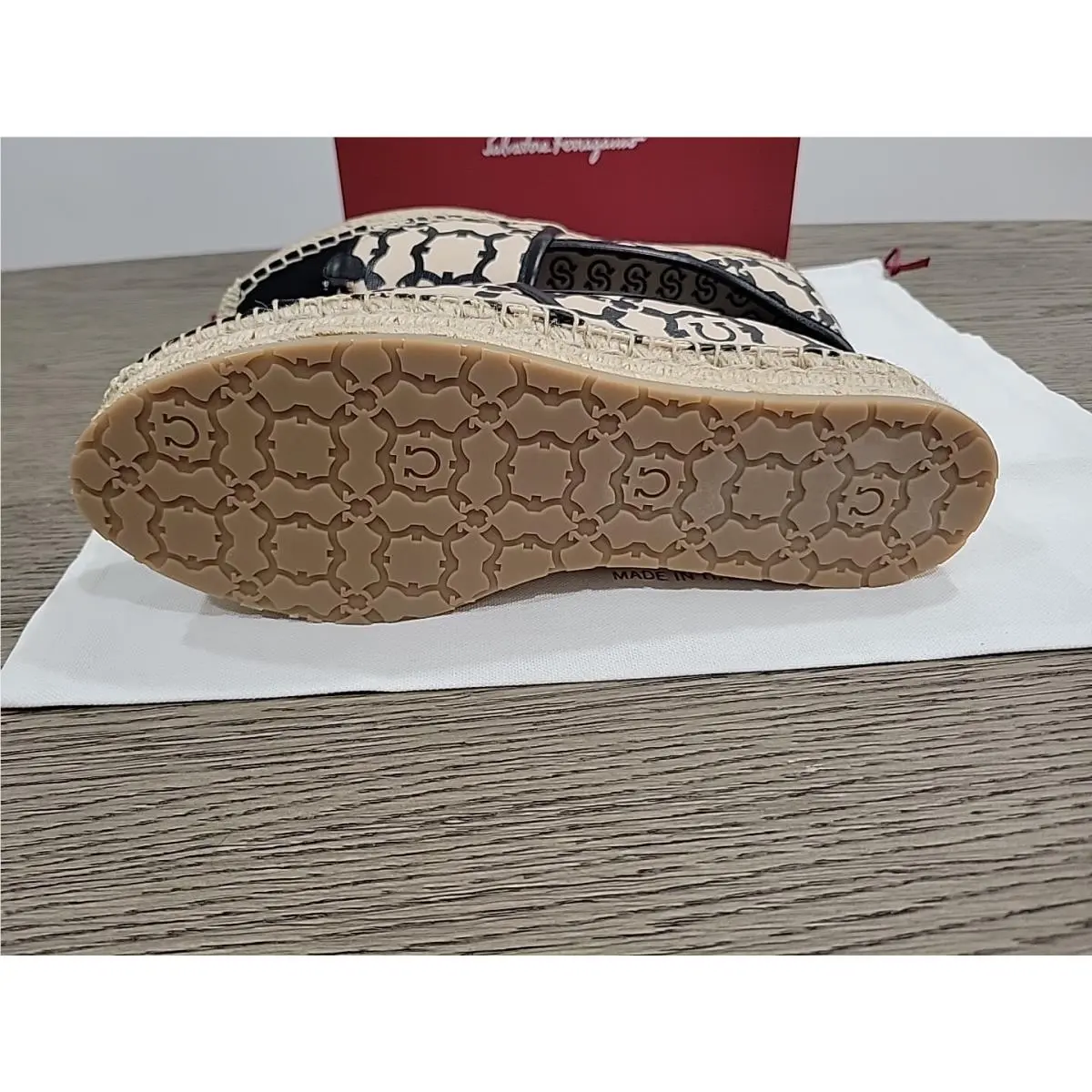 Salvatore Ferragamo shoes - Salvatore Ferragamo Kim Gal Wedge Espadrilles - Beige 1