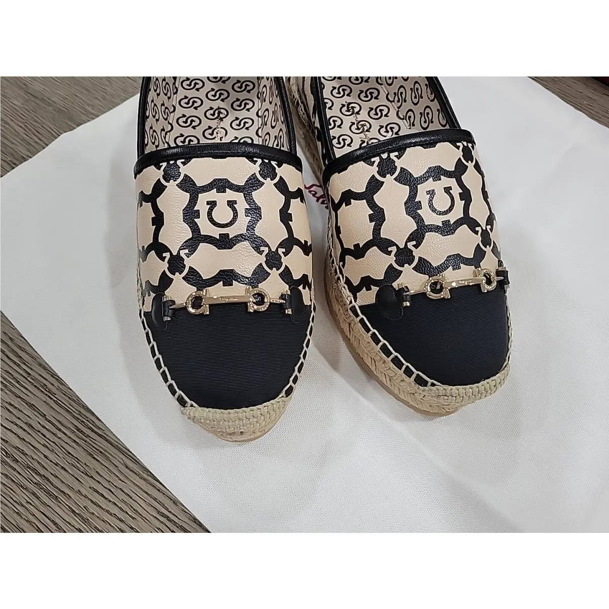 Salvatore Ferragamo shoes - Salvatore Ferragamo Kim Gal Wedge Espadrilles - Beige 3