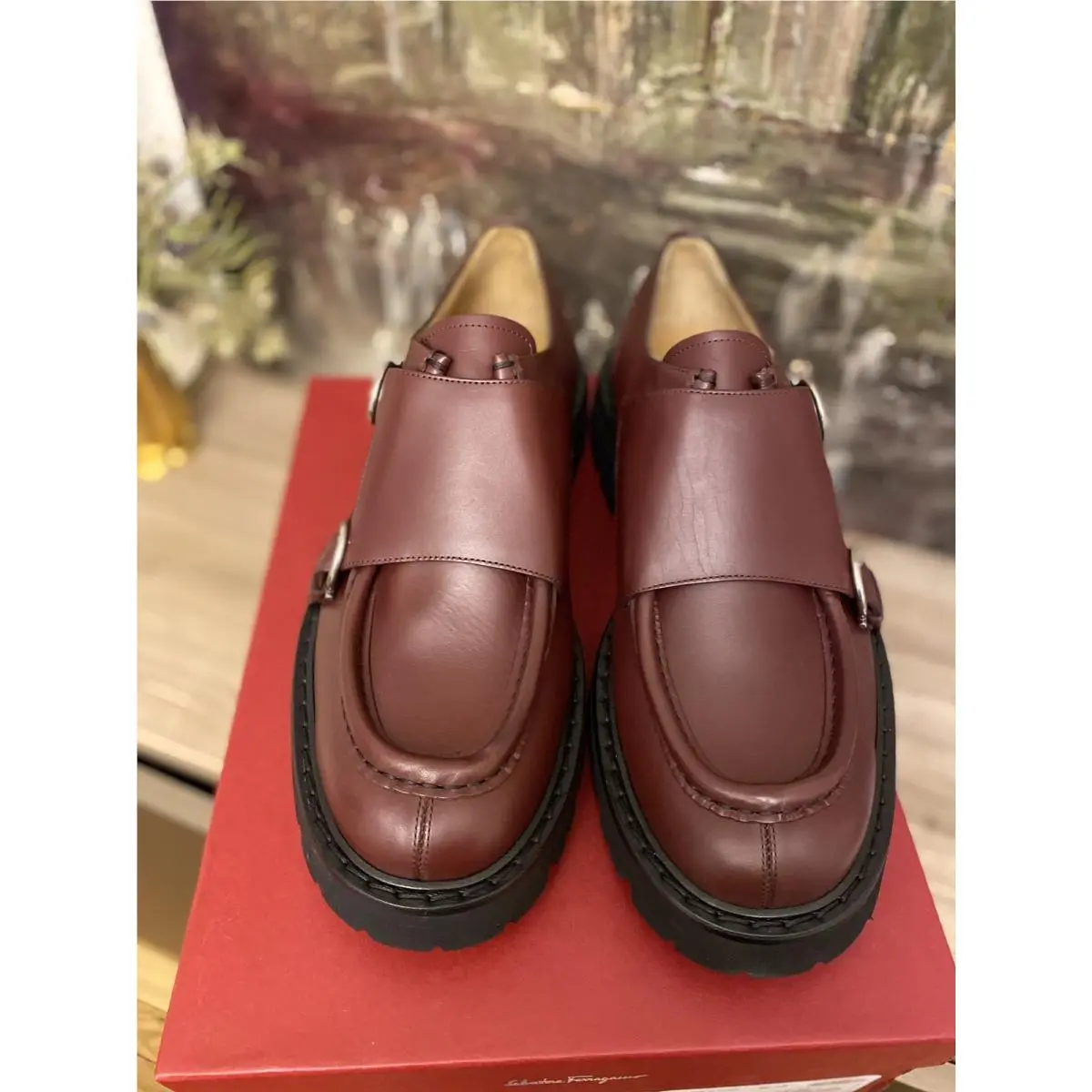 Salvatore Ferragamo shoes - gionny 2 - gionny - burgundy 1
