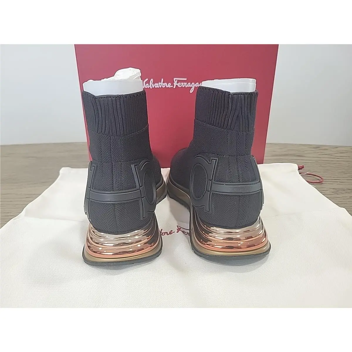 Salvatore Ferragamo shoes - Salvatore Ferragamo Gardena Sock - Gardena Sock - Black 1