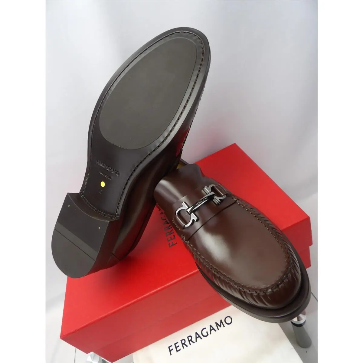 Salvatore Ferragamo shoes - FERRAGAMO FORT GANCINI BIT - FERRAGAMO FORT GANCINI BIT - Brown (UPC: 8058698930354) 8